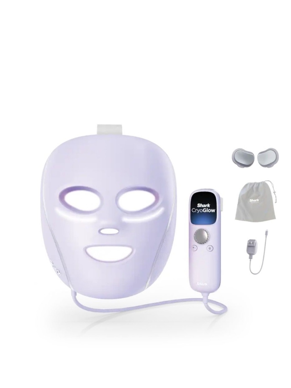 Shark CryoGlow LED Cooling Face Mask – Lavender